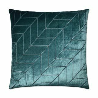 Teal Feather Down დეკორატიული Throw Pillow