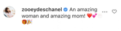 Zooey Deschanel은 Instagram에서 Jonathan Scott의 어머니를 칭찬합니다.