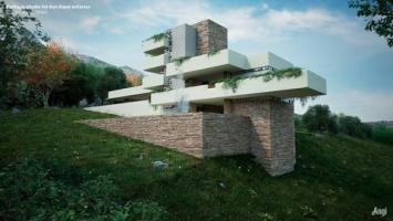 Drei unbebaute Häuser von Frank Lloyd Wright wurden in virtuelle Renderings umgewandelt, die Sie besichtigen können