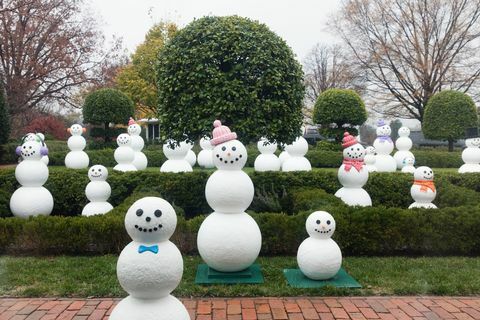 Manusia salju di Gedung Putih