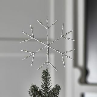 Decorazione per albero LED con fiocco di neve