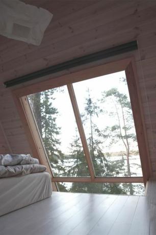 Малко финландско домашно спално таванско помещение