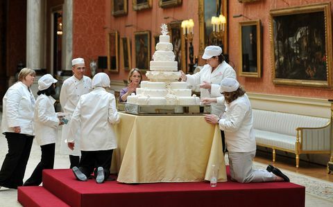 Vilmos herceg és Kate hercegnő esküvői tortája.