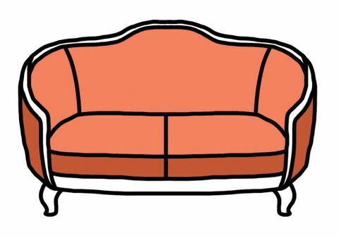 sofa gaya cabriole