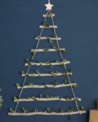 Woodland Mistletoe Wandbehang Weihnachtsbaum Leiter