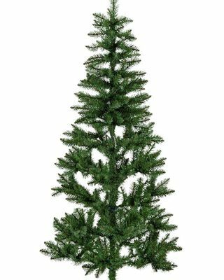 6-футовая тонкая рождественская елка - вечнозеленая
