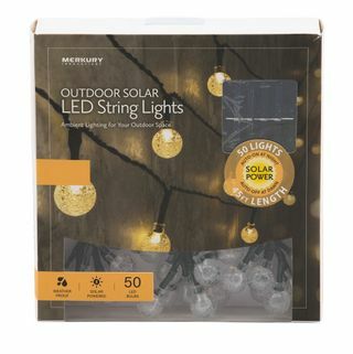 Lampu String LED Surya Luar Ruangan