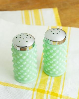 Jadeite Hobnail Salt & Pepper Shakers