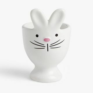 John Lewis & Partners Bunny Rabbit Egg Cup, balta