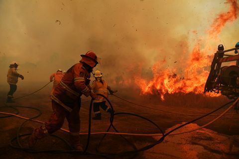 Bushfires fortsätter att brinna över NSW när katastrofala brandförhållanden underlättar