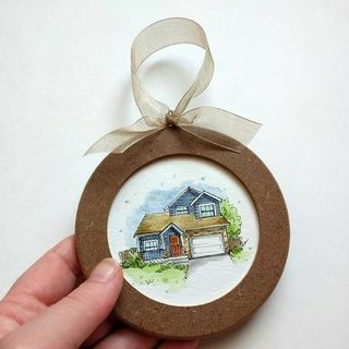 Malowanie domu ze zdjęcia