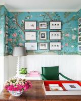 Elizabeth Cooper schafft ein fröhliches Home Office, das von einem ikonischen Interieur inspiriert ist