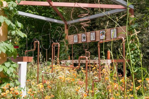 Sēklu sēklu dārzs. Projektējis: Dr Catherine MacDonald. Sponsorē: Seedlip. RHS Chelsea ziedu izstāde 2017.