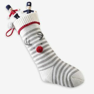 Jingles πλεκτή χριστουγεννιάτικη κάλτσα 52εκ