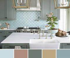 Nejlepší modré barevné palety pro interiérové ​​dekorace