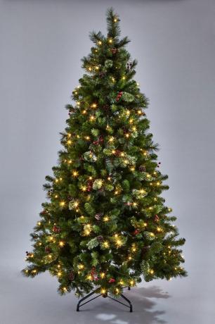 7ft Brookfield Önceden Aydınlatılmış Noel Ağacı