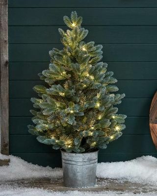 Voorverlichte kerstboom van 90 cm voor buiten