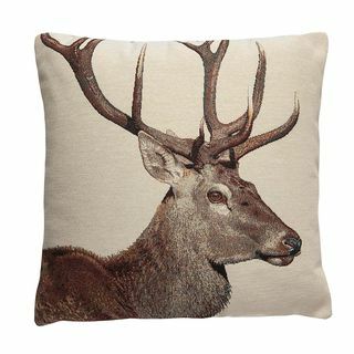 Tapestry Stag Cushion