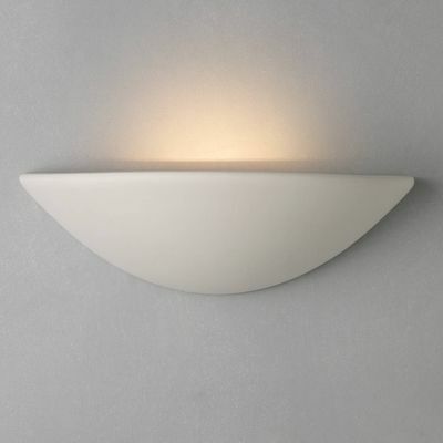 John Lewis & Partners Radius Uplighter Wall Light, Λευκό