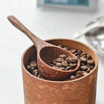 Lingă de cafea din lemn de cocos