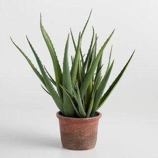 Aloe artificial en maceta
