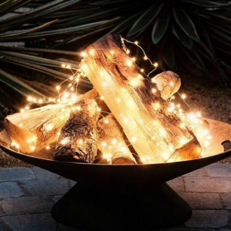 Fairy Lights Legg Sparkle til en Fire Pit