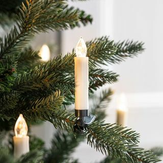 10 luzes de velas de árvore de Natal de LED branco quente