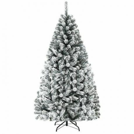 Искусственная рождественская елка премиум-класса из снежно-зеленой сосны