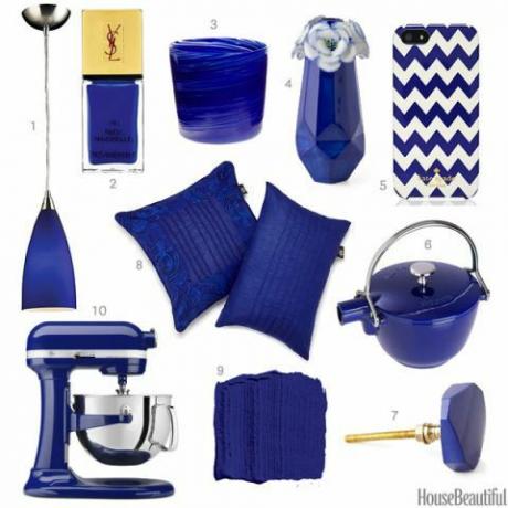 accesorii de casă albastru cobalt