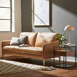 Šiuolaikinė odinė sofa