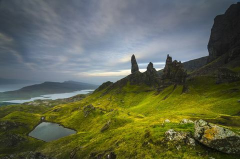הכפר שובר את האי סקיי סקוטלנד