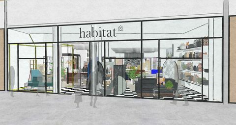 Habitat Westfield London bolt koncepció