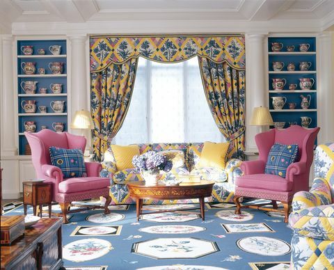 Sala de estar, habitación, muebles, diseño de interiores, propiedad, cortina, sofá, rosa, mesa, amarillo, 