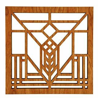 Frank Lloyd Wright Ženevské Trivet z tvrdého dřeva