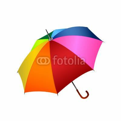Veggdekor for paraply