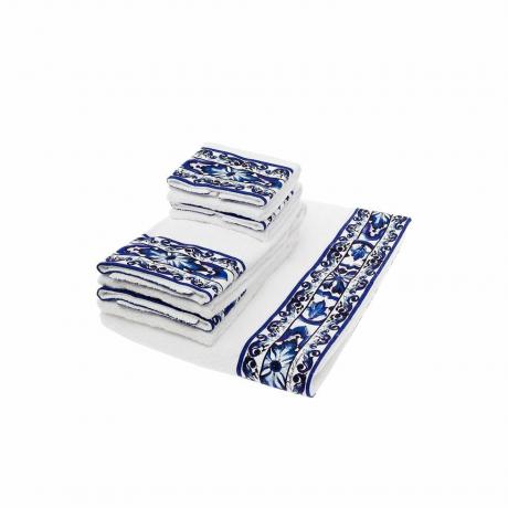 Håndklæder med Mediterraneo print, sæt med 5 stk