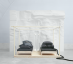 Stohovatelná postel UTÅKER s designem Ikea pro snadnou přepravu