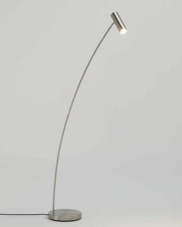 Lámpara de pie LED Oliver, níquel satinado