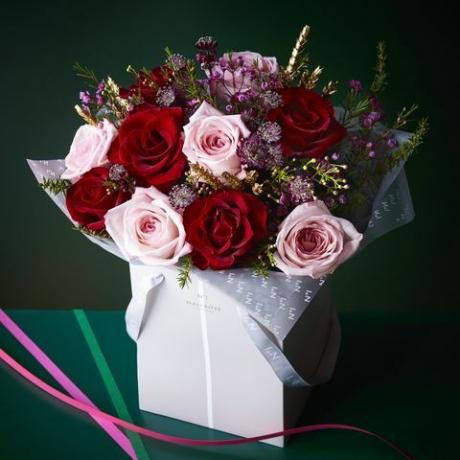 Giftrose božična rožnata darilna vrečka