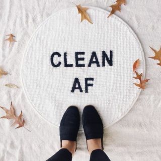 Tapete de banho " Clean AF"