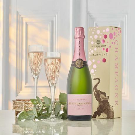 Fortnumi Brut Rosé šampanja kinkekarbis, 75cl