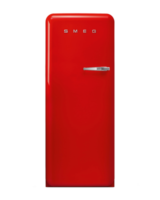 스메그 9.22입방피트 최고 냉동고 냉장고, 레드