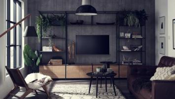 11 nápadů na televizní stěnu, které jsou praktické i stylové