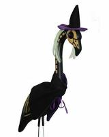 Dessa skelettflamingos är den perfekta utomhusdekorationen för Halloween