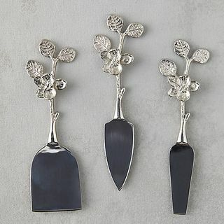 Blossom Silver Cheese Knife Set