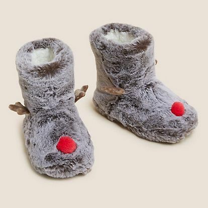საბავშვო Reindeer Slipper Boots