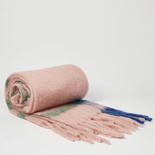 Cleo Pink Striped Throw