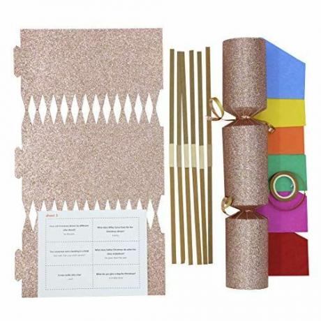 Lag ditt eget Christmas Cracker Kit: Rose Gold Glitter