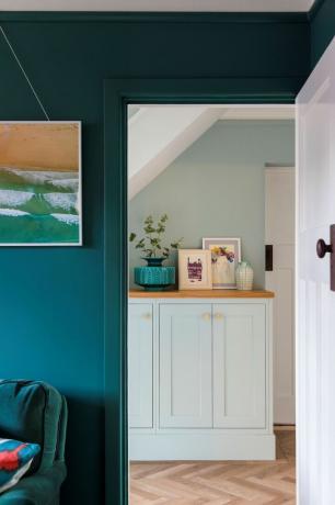 спокійний зелений коридор і чарівна зелена вітальня, ﻿кольори