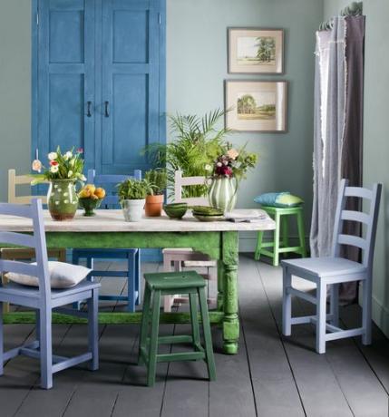 ავეჯი, ოთახი, მაგიდა, მწვანე, სასადილო, ფირუზი, სკამი, ინტერიერის დიზაინი, სამზარეულო და სასადილო მაგიდა, სახლი, 